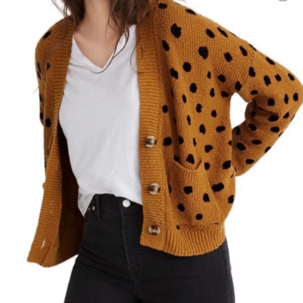 Madewell Hillview Cardigan in Painted Spots